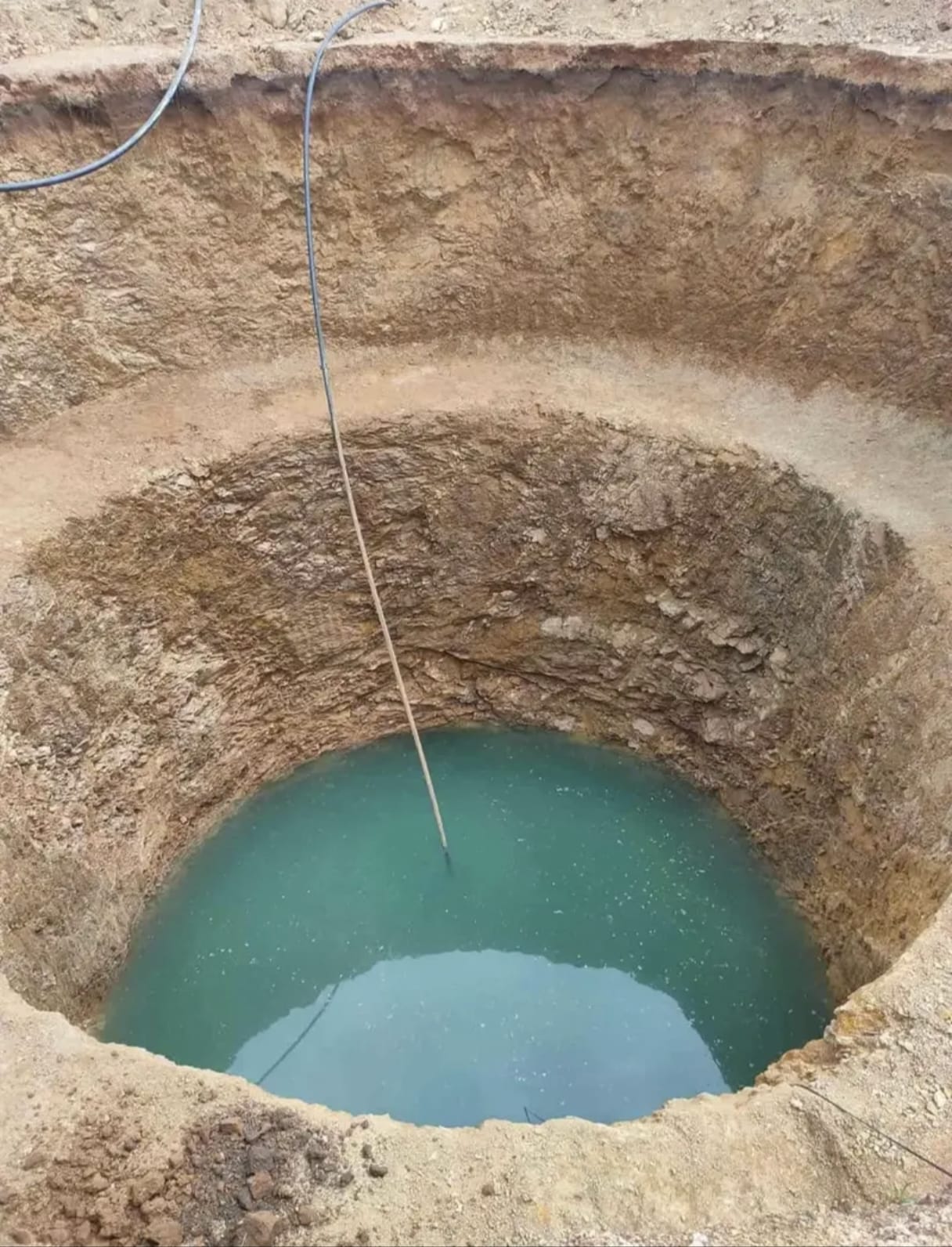 Completed open well — Agricultural land — VSK Siva Contractors